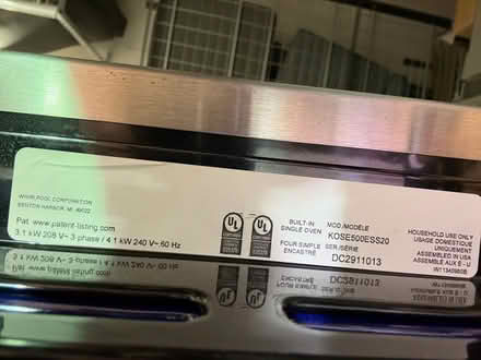 Photo of free 30” Kitchen Aid Wall Oven (Laurelhurst) #3