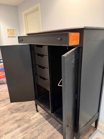 Photo of free Black wooden cabinet (Bowie) #2