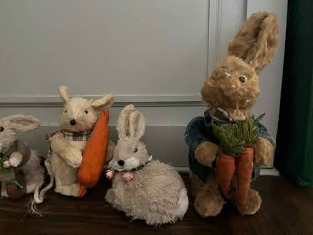 Photo of free straw easter bunnies decorations (Lawrence/ El Camino Real) #1