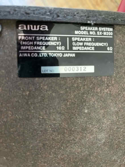 Photo of free 2 Aiwa SX-M200 speakers (New Rochelle) #2