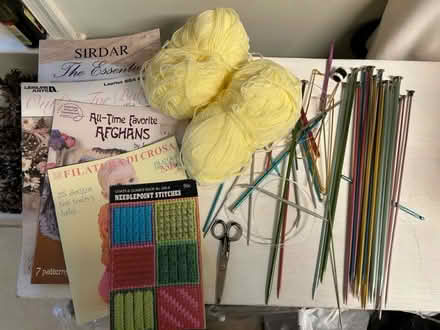 Photo of free Knitting and crocheting supplies (McLean near Spring Hill Road) #1