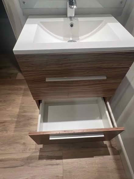 Photo of free Bathroom cabinet with mirror and a sink unit (Cardiff Bay CF10) #1