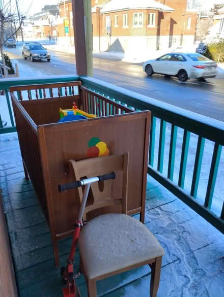 Photo of free Crib, Chair, and scooter (Old Ottawa East) #1