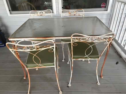 Photo of free Vintage wrought iron patio set (North Silver Spring) #1