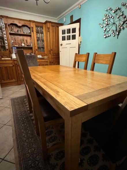 Photo of free Wooden extending dining table (Hale Barns, WA15 0EW) #3