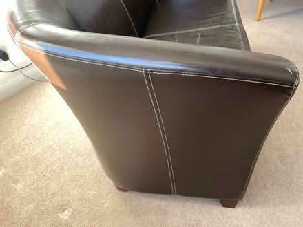 Photo of free Settee leather effect (Danbury CM3) #4