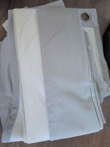 Photo of free Dunelm Eyelet Curtains Dove Grey (Priestwood, Bracknell RG42) #1