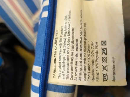 Photo of free Garden chair seat cushions x 4 (PR25 leyland) #3