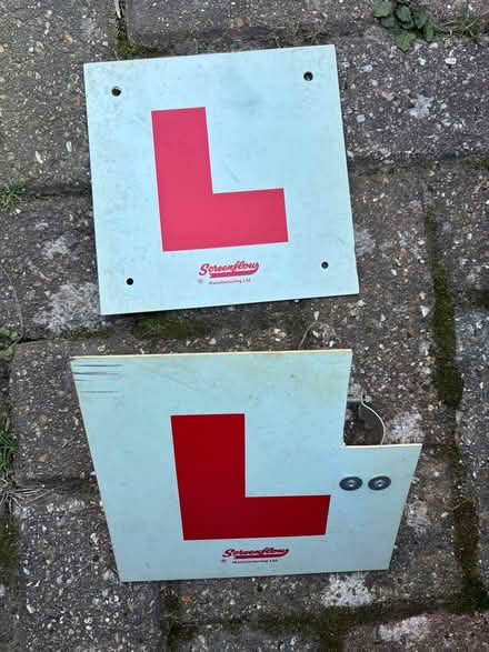 Photo of free L plate for motorbike (Gosport town PO12) #1