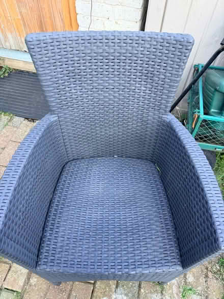 Photo of free 3 black plastic Rattan chairs (Whitton TW3) #4