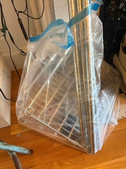 Photo of free IKEA OMAR square metal shelf (Boston) #2