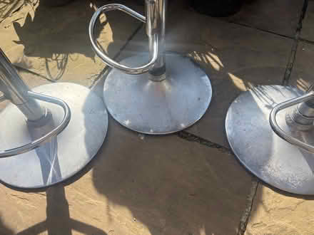 Photo of free 3 grey bar stools (Oswestry) #2