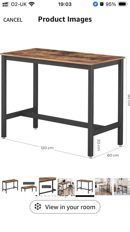 Photo of free Bar breakfast bar hall table as new (Lyme Regis DT7) #3