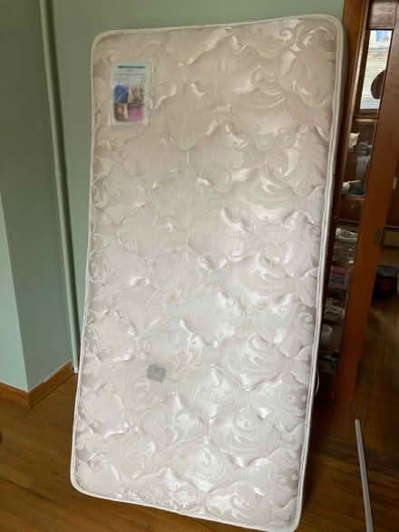 Photo of free Twin mattress, box spring, frame (Winsted) #1