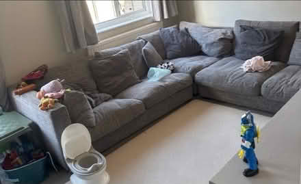 Photo of free Dfs grey corner sofa (Chislehurst) #1