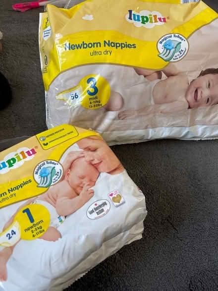 Photo of free Size 1 & 3 nappies (Langwith NG20) #1