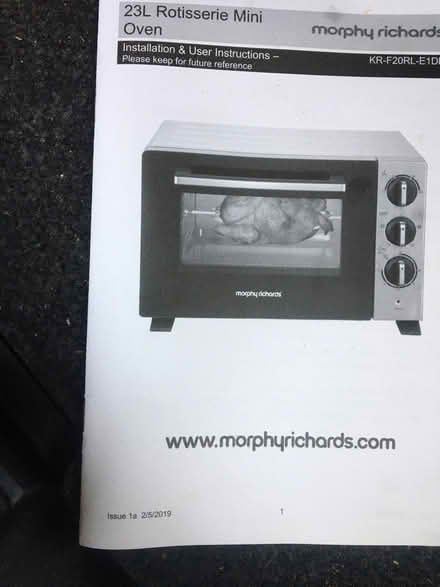 Photo of free Small Rotisserie Oven (ME13) #2