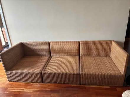 Photo of free Rattan sofa/couch (Ballsbridge , Dublin 4) #1