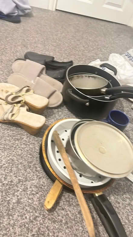 Photo of free Some pots , pans , chappals etc (Hanley ST1) #3