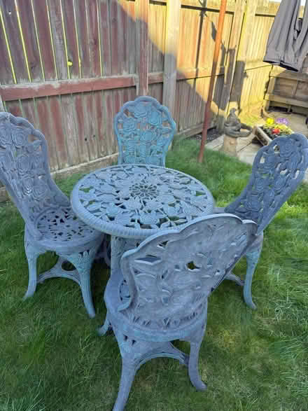 Photo of free Table And Chairs (Thornley DH6) #1