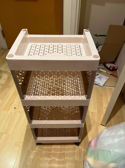 Photo of free Plastic shelf on wheels (SE1) #1