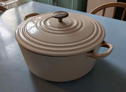 Photo of free Cream cast iron casserole dish (Mousehold NR3) #1