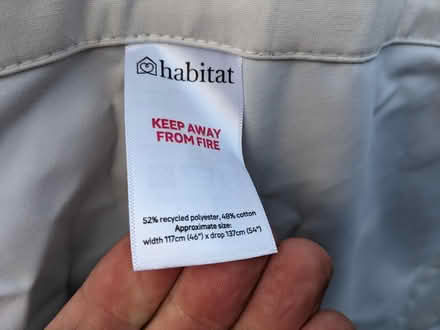 Photo of free 2x Habitat blackout curtains, 117x137cm each. (Caldecott OX14) #3