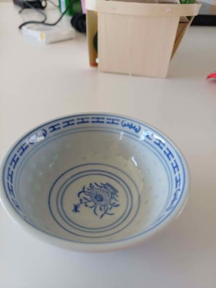 Photo of free Blue and White Trinket Bowl (Orgreave S13) #2