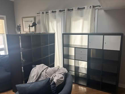 Photo of free TWO 4x4 Kallax Shelves (K1C) #3