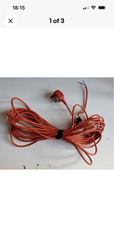 Photo of Garden orange cable for electric mower/hedge trimmer etc. (Overslade CV22) #1