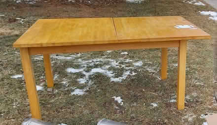 Photo of free Oak table with extra board (North York: Bathurst Manor) #1