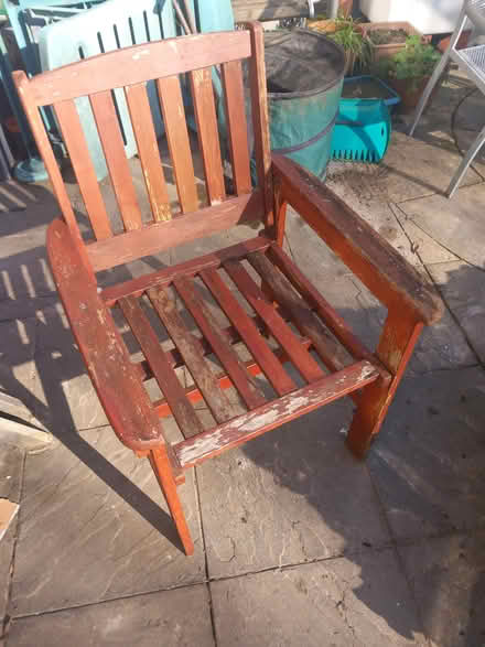 Photo of free Wooden garden chair (DE72) #2