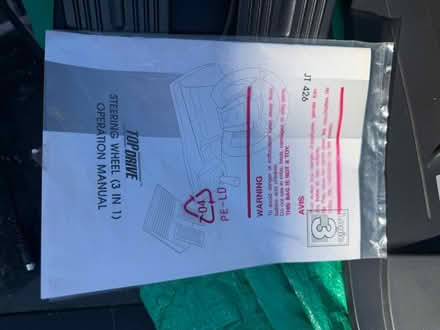 Photo of free PS1 steering wheel (Dunmow CM6) #2