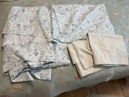 Photo of free Queen Top sheet & pillow cases (Santa Clara) #1