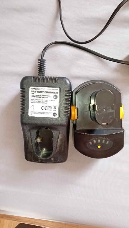 Photo of free 2 older DeWalt drills and Work Zone charger and battery. (Bootle L20) #2