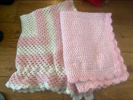Photo of free Knitted Baby Girl Blankets x 2 (Cheshunt En8) #1