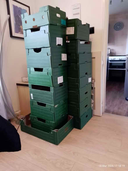 Photo of free Very Sturdy Stackable Cardboard Boxes (Vale LA1) #1