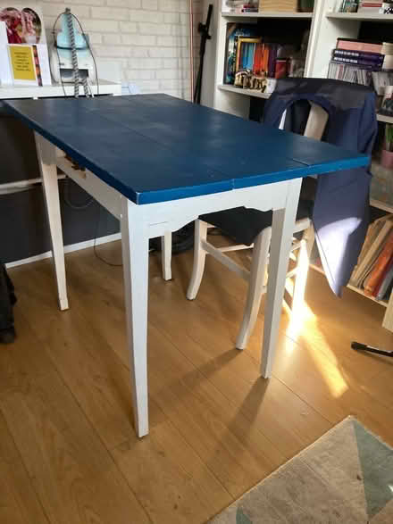 Photo of free Table (blue and white) (North Watford WD24) #2