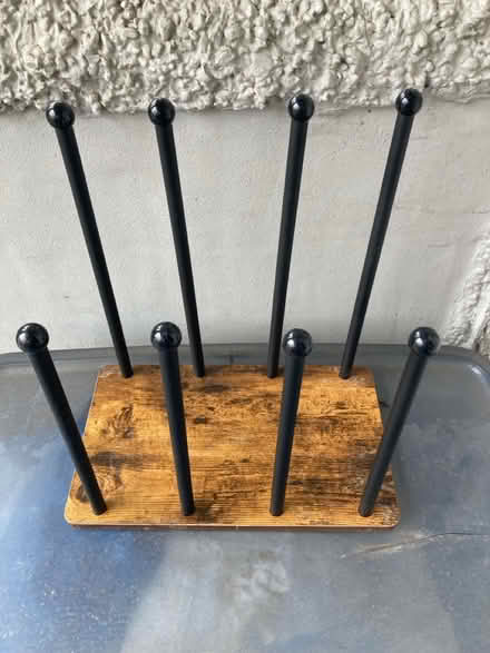 Photo of free Boot rack (wood & black plastic) (Petworth/ Park View) #1
