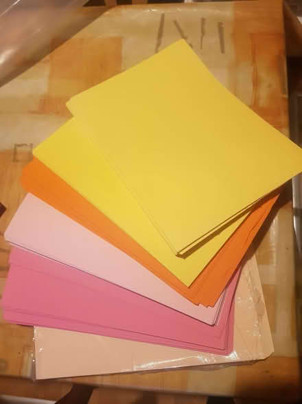 Photo of free Assorted A4 sheets of coloured paper (Corstorphine EH12) #1