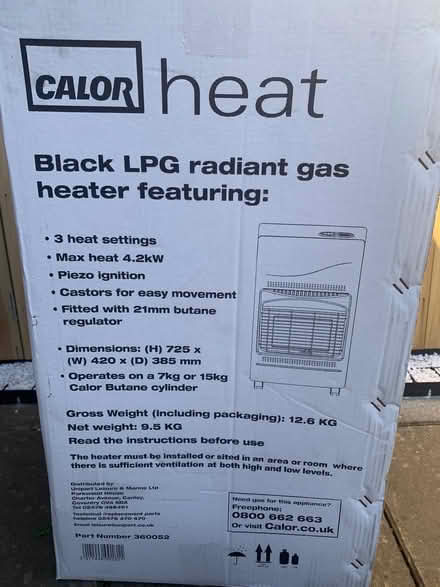 Photo of free Gas Heater, Never Used (Brampton S63) #2