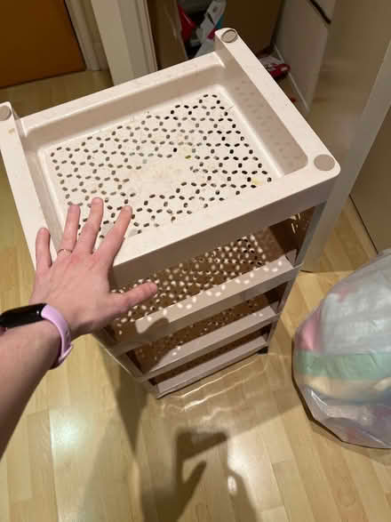 Photo of free Plastic shelf on wheels (SE1) #2