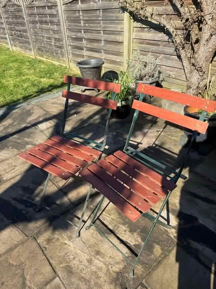Photo of free 2 garden chairs (Hale End E4) #1