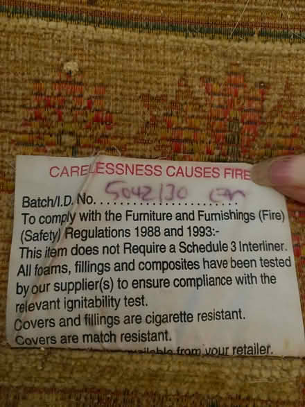 Photo of free 2 seat sofa (CT21) #4