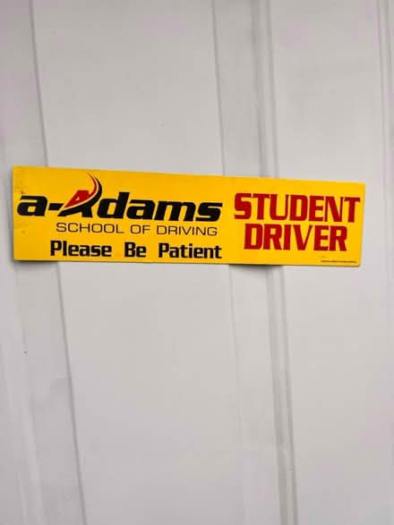 Photo of free Magnetic student driver sign (60015) #1