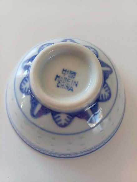 Photo of free Blue and White Trinket Bowl (Orgreave S13) #3