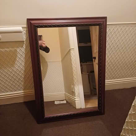 Photo of free Large wooden mirror (Drighlington, Bradford) #1