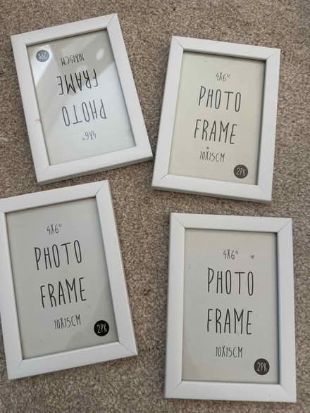 Photo of free Four Matching White Picture Frames (Burgess hill) #1