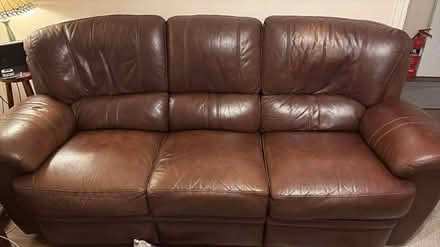 Photo of free 3 seater leather chair (M43 (Droylsden)) #1
