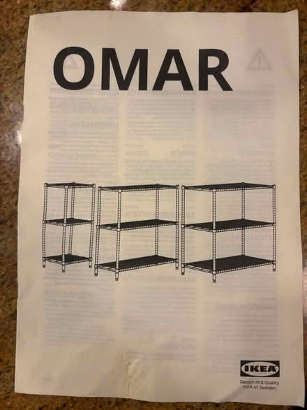 Photo of free IKEA OMAR square metal shelf (Boston) #1